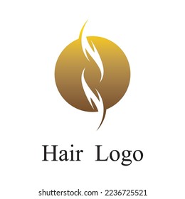 hair wave logo vector template