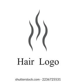 hair wave logo vector template
