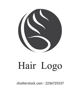 hair wave logo vector template