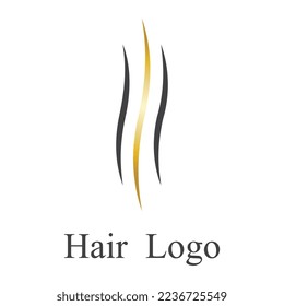 hair wave logo vector template