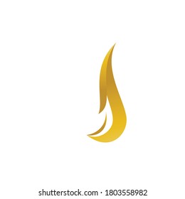 Hair wave vector icon template illustration design