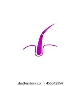 Hair, Web icon. vector design. Flat design style eps 10
