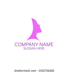 Hair Woman Face Logo Stock Vector (Royalty Free) 1432736282 | Shutterstock