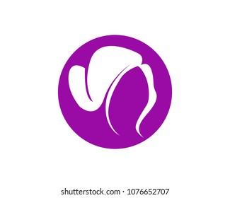 hair woman and face logo and symbols 