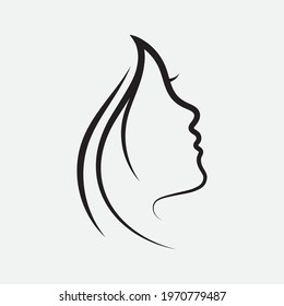 女性 横顔 おしゃれ のイラスト素材 画像 ベクター画像 Shutterstock