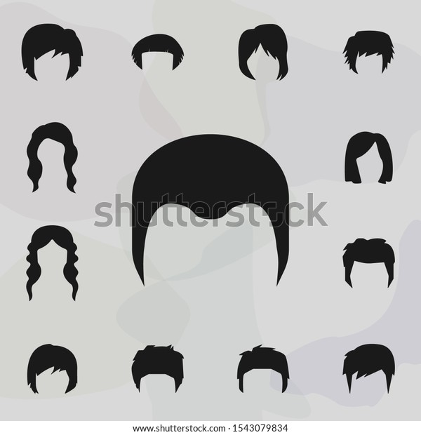 Hair, woman, haircut, crew cut icon. Haircut\
icons universal set for web and\
mobile
