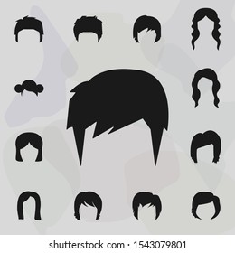 Hair, Woman, Haircut Shag Icon. Haircut Icons Universal Set For Web And Mobile