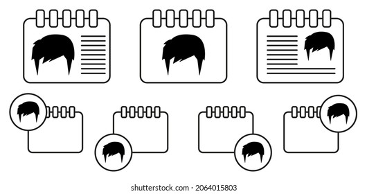 Hair, Woman, Haircut Shag Vector Icon In Calender Set Illustration For Ui And Ux, Website Or Mobile Application