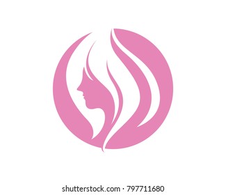 Hair woman logos and symbols template app