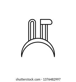 hairband, ears bunny icon. Element of carnival and amusement icon. Thin line icon for website design and development, app development. Premium icon