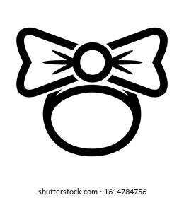 hairband icon isolated sign symbol vector illustration - high quality black style vector icons
