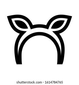 hairband icon isolated sign symbol vector illustration - high quality black style vector icons
