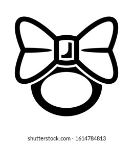 hairband icon isolated sign symbol vector illustration - high quality black style vector icons
