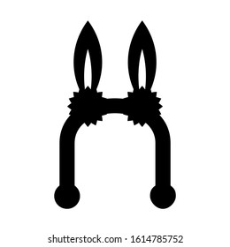 hairband icon isolated sign symbol vector illustration - high quality black style vector icons

