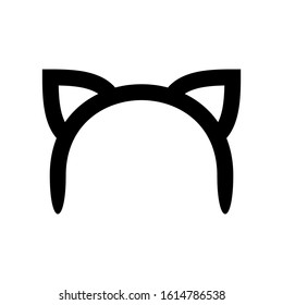 hairband icon isolated sign symbol vector illustration - high quality black style vector icons
