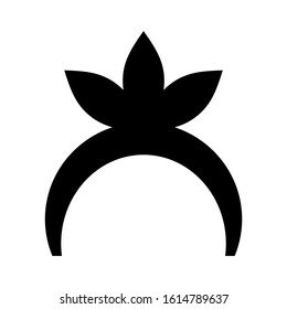 hairband icon isolated sign symbol vector illustration - high quality black style vector icons
