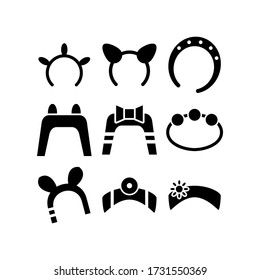 hairband  icon or logo isolated sign symbol vector illustration - Collection of high quality black style vector icons
