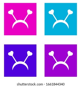 hairband icon . Simple glyph vector of Party color set for UI and UX, website or mobile application