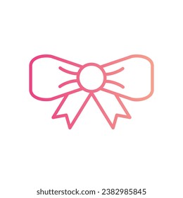 Hairbow icon isolate white background vector stock illustration