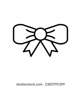 Icono Hairbow aislar ilustración de material vectorial de fondo blanco