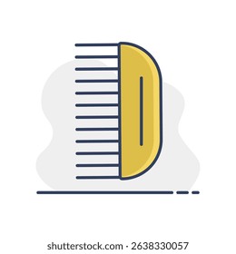 Hairbrush baby vector isolated icon. Graph symbol for children and newborn babies web site and apps design, logo, app, UI