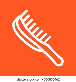 Hairbrush, comb, brush icon vector image. Can also be used for makeup and accessories. Suitable for web apps, mobile apps and print media.