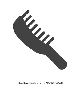 Hairbrush, comb, brush icon vector image. Can also be used for makeup and accessories. Suitable for web apps, mobile apps and print media.