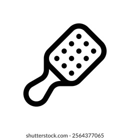 Hairbrush. Editable stroke vector icon.