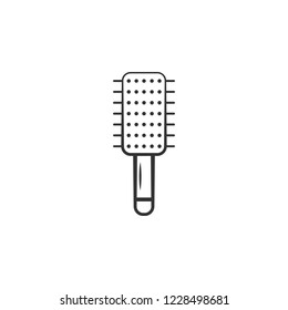 Hairbrush icon. Element of woman makeup icon for mobile concept and web apps. Detailed Hairbrush icon can be used for web and mobile