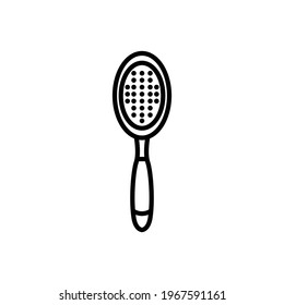  Hairbrush icon line style vector for your web, mobile app logo UI design