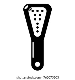 Hairbrush icon. Simple illustration of hairbrush vector icon for web