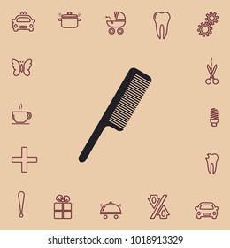 Hairbrush icon, vector design element
