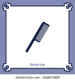 Hairbrush icon, vector design element