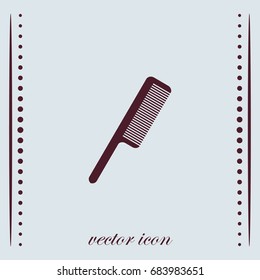 Hairbrush icon, vector design element