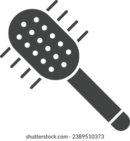 Hairbrush icon vector image. Suitable for mobile application web application and print media.