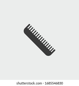 hairbrush icon. hairbrush vector on gray background