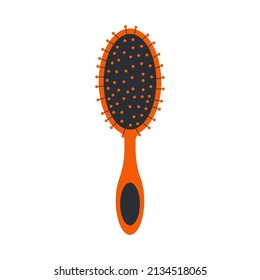 Hairbrush isolated on white background or comb vector icon