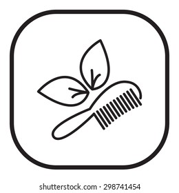 hairbrush vector isolated