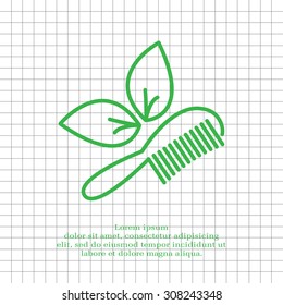 hairbrush vector isolated