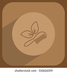 hairbrush vector isolated