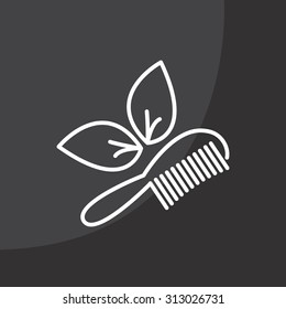 hairbrush vector isolated