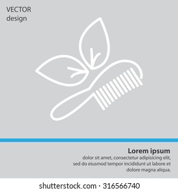 hairbrush vector isolated