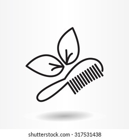 hairbrush vector isolated