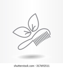 hairbrush vector isolated