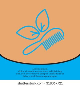 hairbrush vector isolated