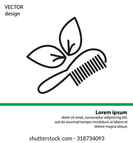 hairbrush vector isolated