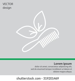 hairbrush vector isolated