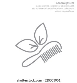 hairbrush vector isolated