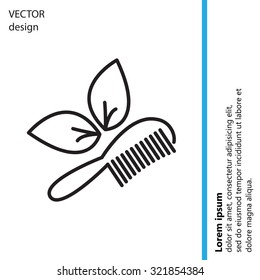 hairbrush vector isolated