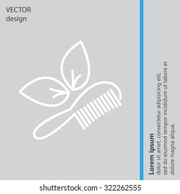 hairbrush vector isolated
